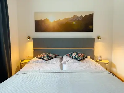 Ein Bett oder Betten in einem Zimmer der Unterkunft Apart Pair im Dorf