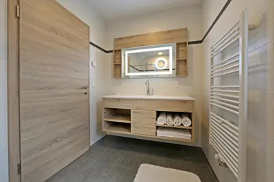 Ein Badezimmer in der Unterkunft Apartment Jäger