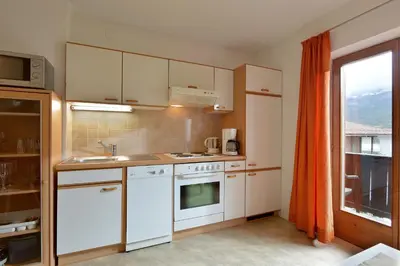 Küche/Küchenzeile in der Unterkunft Appartement Gratt