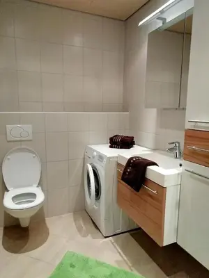 Ein Badezimmer in der Unterkunft Haus Valentina
