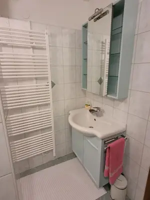 Ein Badezimmer in der Unterkunft Haus Bergleiten