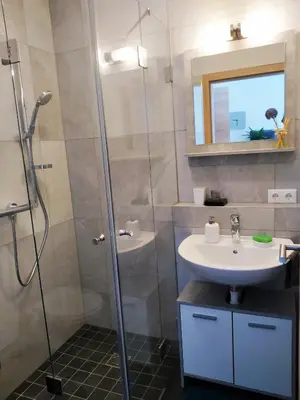 Ein Badezimmer in der Unterkunft **Auszeit am Kaiser**