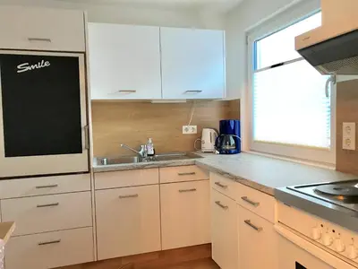 Küche/Küchenzeile in der Unterkunft Ferienwohnung Lechner Traudi Kreuzschied 141