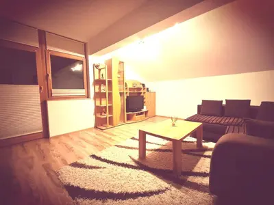 Ein Sitzbereich in der Unterkunft Apartments Kitzbühel