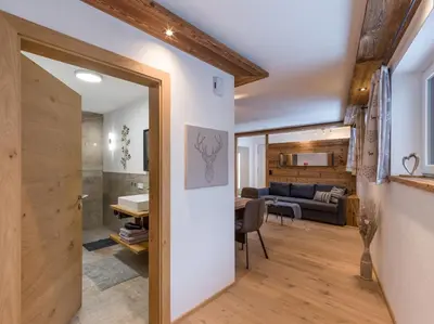 Ein Badezimmer in der Unterkunft Appartement Holznest