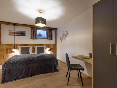 Ein Bett oder Betten in einem Zimmer der Unterkunft Appartement Holznest