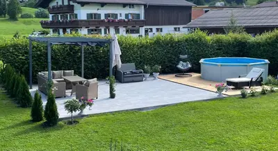Ein Garten an der Unterkunft Appartementhaus FICHTERN