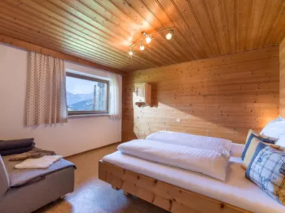 Ein Bett oder Betten in einem Zimmer der Unterkunft Appartement Salvenblick