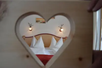 Ein Bett oder Betten in einem Zimmer der Unterkunft Landhaus Montana