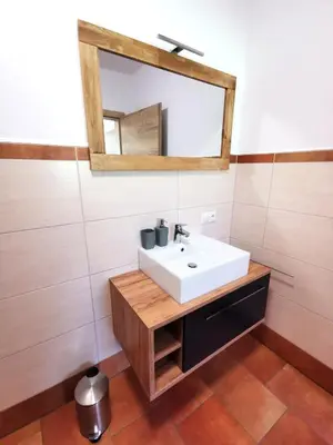 Ein Badezimmer in der Unterkunft Ferienwohnung Kramerhof
