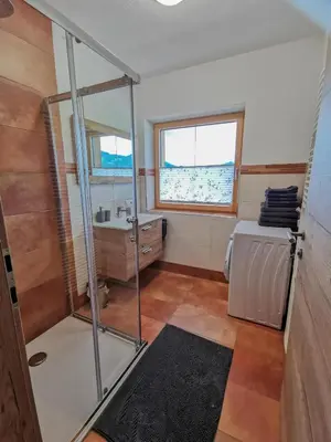 Ein Badezimmer in der Unterkunft Ferienwohnung Kramerhof