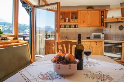 Küche/Küchenzeile in der Unterkunft Rosas Ferienwohnung