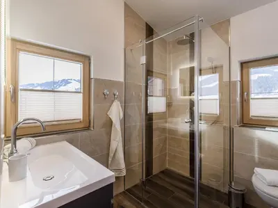 Ein Badezimmer in der Unterkunft Ferienhaus Auerbauer
