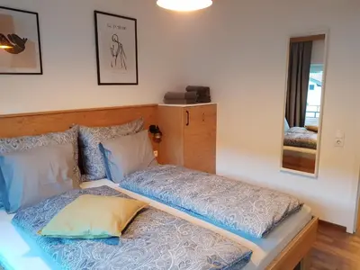 Ein Bett oder Betten in einem Zimmer der Unterkunft Exklusiv Apartment Sonnenalp