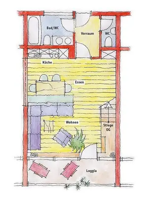 Grundriss der Unterkunft Appartements Kammerlander