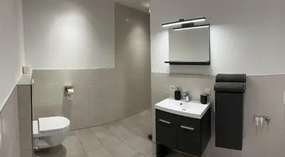 Ein Badezimmer in der Unterkunft Haus Sonnenwinkl