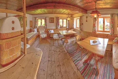 Ein Sitzbereich in der Unterkunft Chalet Rastenhof - Urlaub auf dem Bauernhof in Österreich