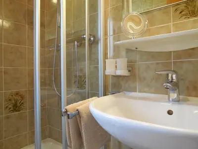 Ein Badezimmer in der Unterkunft Haus Kurz Matthäus