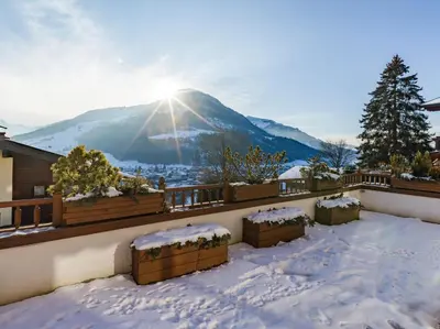 Naturlandschaft in der Nähe des Chalets