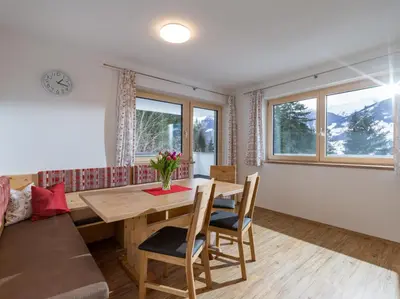 Ein Sitzbereich in der Unterkunft Apart Verena