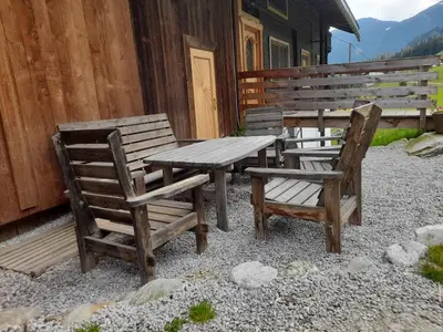 Ein allgemeiner Bergblick oder ein Berglick von der Ferienwohnung aus