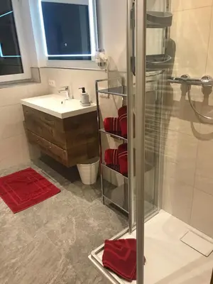 Ein Badezimmer in der Unterkunft Appartement Schneekristall