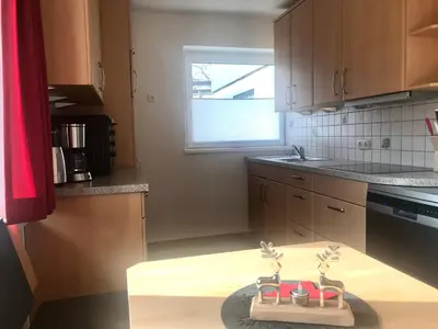 Küche/Küchenzeile in der Unterkunft Appartement Schneekristall