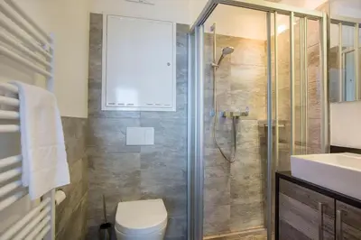 Ein Badezimmer in der Unterkunft Penthaus Kitzebüheler Alpen
