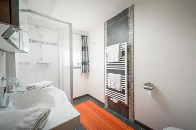 Ein Badezimmer in der Unterkunft Ferienwohnungen Vordergriess