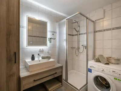 Ein Badezimmer in der Unterkunft Ferienwohnungen Vordergriess