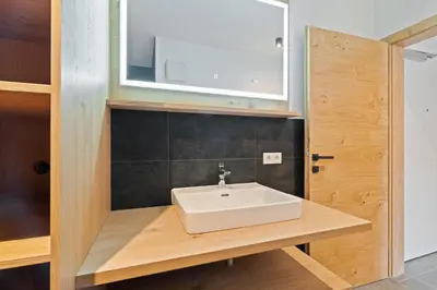 Ein Badezimmer in der Unterkunft FamilienWohnung Wildspitze