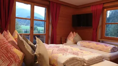 Ein Bett oder Betten in einem Zimmer der Unterkunft Landhaus Hoschek