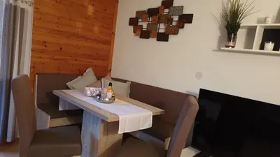 Ein Sitzbereich in der Unterkunft Landhaus Hoschek