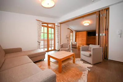 Ein Sitzbereich in der Unterkunft Appartementhaus Kristall incl Joker Card by All in One Apartments