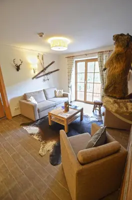 Ein Sitzbereich in der Unterkunft Appartementhaus Kristall incl Joker Card by All in One Apartments
