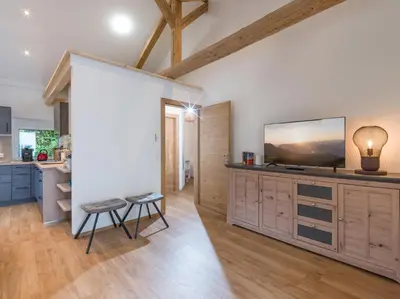 Küche/Küchenzeile in der Unterkunft Appartement Spitzenstätter