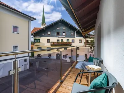 Ein Balkon oder eine Terrasse in der Unterkunft Appartement Spitzenstätter