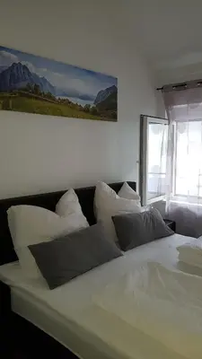 Ein Bett oder Betten in einem Zimmer der Unterkunft Appartement Spitzenstätter