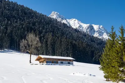 Naturlandschaft in der Nähe des Chalets