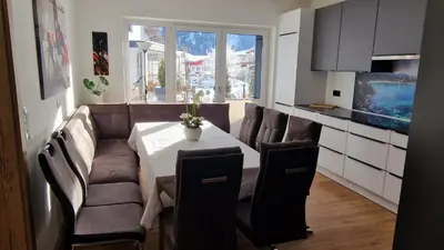 Küche/Küchenzeile in der Unterkunft Golf & Ski Appartements Mittersill Trausmuth Monika inkl Sommercard - Golfplatz 500 m entfernt, inkl Waschmaschine, Trockner