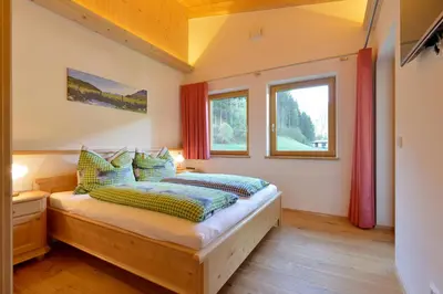 Ein Bett oder Betten in einem Zimmer der Unterkunft Appartement Erlenau
