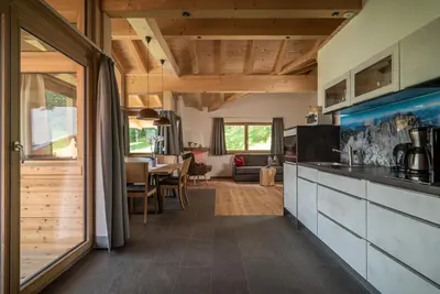 Küche/Küchenzeile in der Unterkunft Haus Auermühle