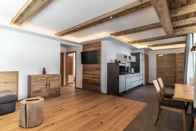Küche/Küchenzeile in der Unterkunft Haus Auermühle