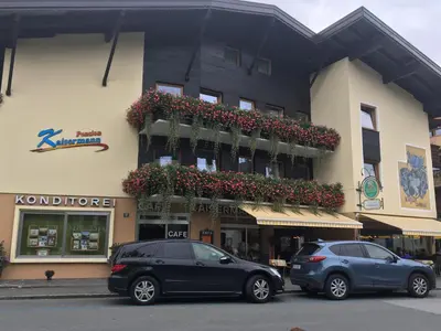 Das Gebäude in dem sich die Pension befindet