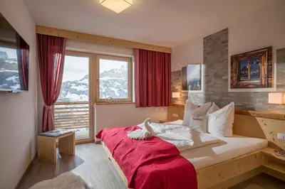 Ein Bett oder Betten in einem Zimmer der Unterkunft Alpenchalet Zillertal