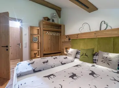 Ein Bett oder Betten in einem Zimmer der Unterkunft Bauernhof Unterstegen
