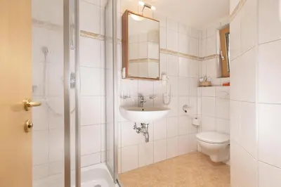 Ein Badezimmer in der Unterkunft Edelweiss