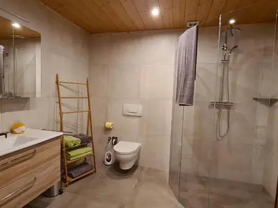 Ein Badezimmer in der Unterkunft Bacherhof