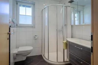 Ein Badezimmer in der Unterkunft Appartements KATHARINA