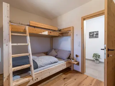 Ein Bett oder Betten in einem Zimmer der Unterkunft Bauernhof Streitenau